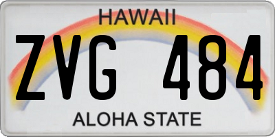 HI license plate ZVG484