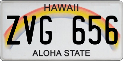 HI license plate ZVG656