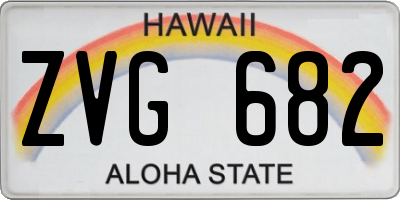 HI license plate ZVG682