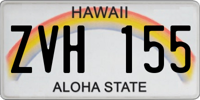 HI license plate ZVH155