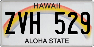 HI license plate ZVH529