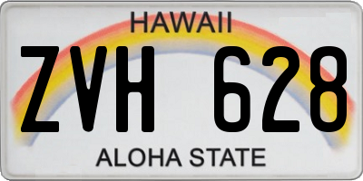 HI license plate ZVH628
