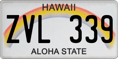 HI license plate ZVL339