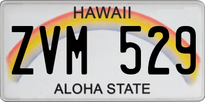 HI license plate ZVM529