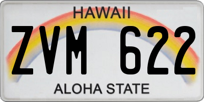 HI license plate ZVM622