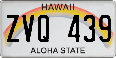 HI license plate ZVQ439
