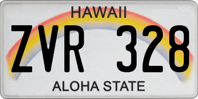 HI license plate ZVR328
