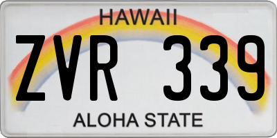 HI license plate ZVR339