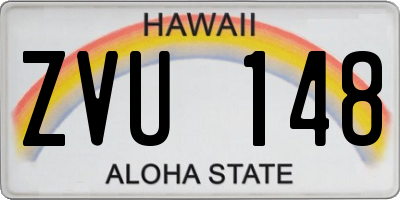 HI license plate ZVU148