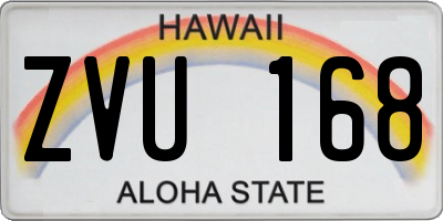 HI license plate ZVU168