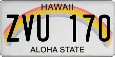 HI license plate ZVU170