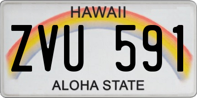 HI license plate ZVU591