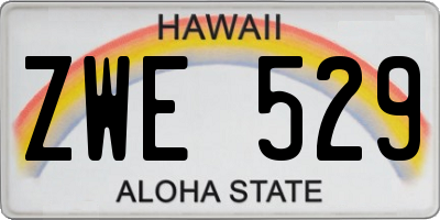 HI license plate ZWE529