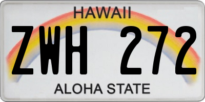 HI license plate ZWH272