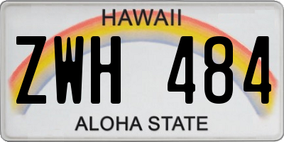 HI license plate ZWH484