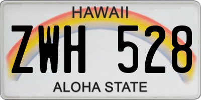 HI license plate ZWH528