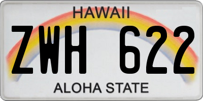 HI license plate ZWH622