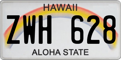 HI license plate ZWH628