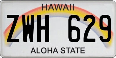 HI license plate ZWH629