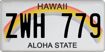 HI license plate ZWH779