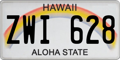 HI license plate ZWI628