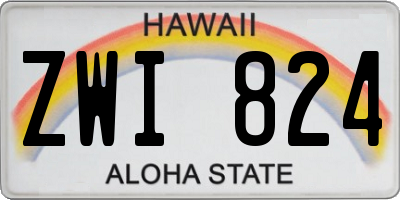 HI license plate ZWI824