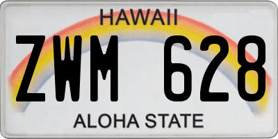 HI license plate ZWM628