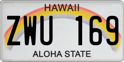 HI license plate ZWU169