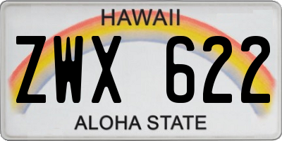 HI license plate ZWX622