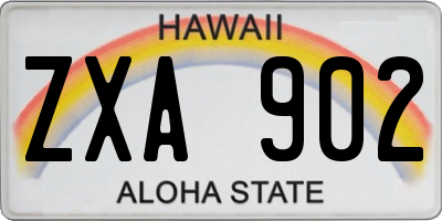 HI license plate ZXA902