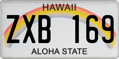 HI license plate ZXB169
