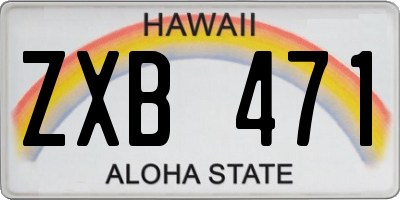HI license plate ZXB471