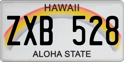 HI license plate ZXB528