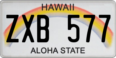 HI license plate ZXB577