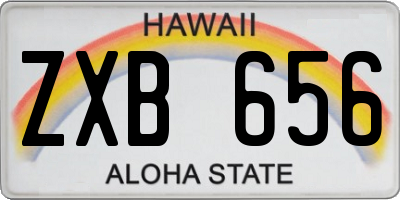HI license plate ZXB656