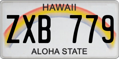 HI license plate ZXB779