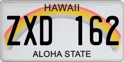 HI license plate ZXD162