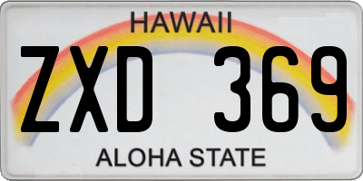 HI license plate ZXD369