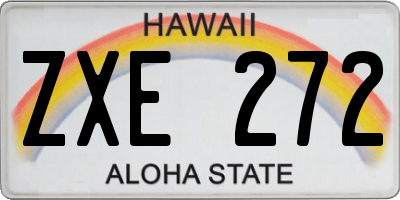 HI license plate ZXE272
