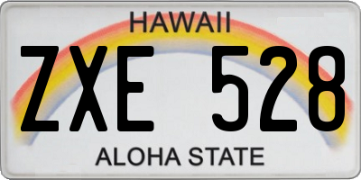 HI license plate ZXE528