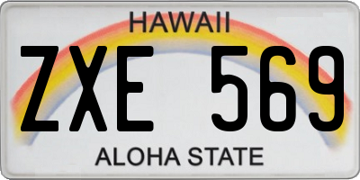 HI license plate ZXE569