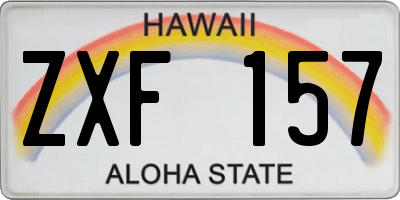HI license plate ZXF157