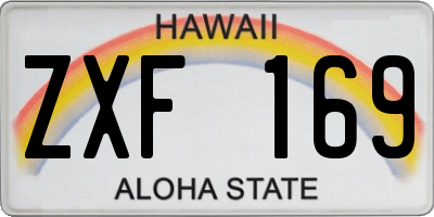 HI license plate ZXF169