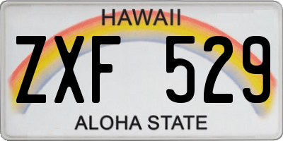HI license plate ZXF529