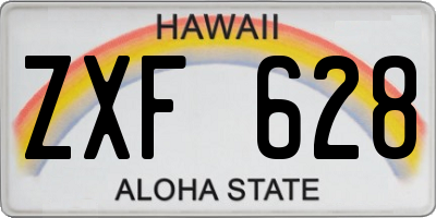 HI license plate ZXF628