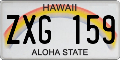 HI license plate ZXG159