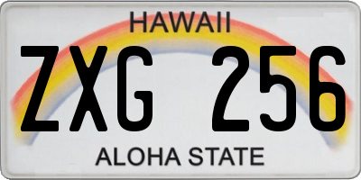 HI license plate ZXG256