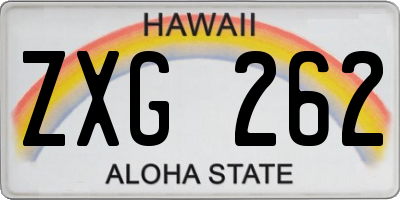 HI license plate ZXG262