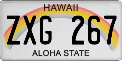 HI license plate ZXG267