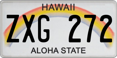 HI license plate ZXG272